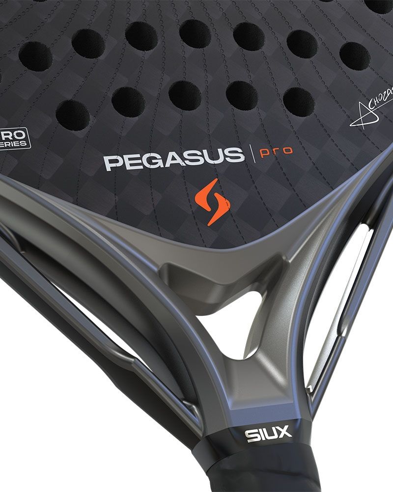 Detail Siux Pegasus Pro 2026 Storm Grey | Professioneel padelracket met 12K Carbon