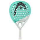 Head Gravity Team 2025 padelracket met rond blad en turquoise design vooraanzicht