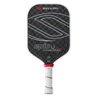 Selkirk Vanguard Pro Epic zwart paddle met wit Selkirk logo, wit handvat en wit opschrift vooraanzicht