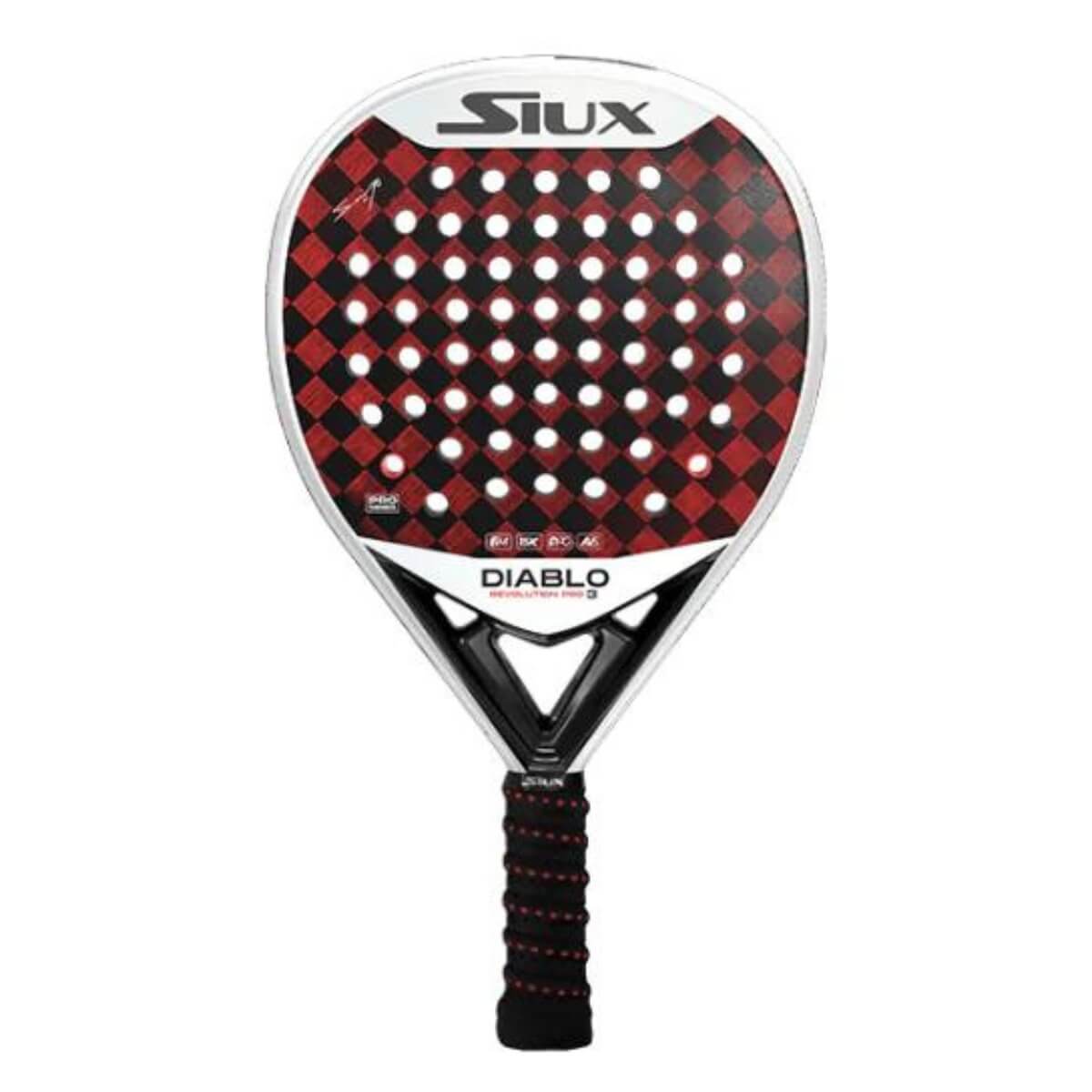 Siux Diablo Revolution Sanyo Pro 3 2024 padel racket vooraanzicht