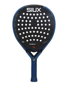 Vooraanzicht Siux Diablo Pro 2026 Royal Blue | Traanvormig padelracket met 24K Carbon TeXtreme, EVA Pro-kern en 3D-textuur. 